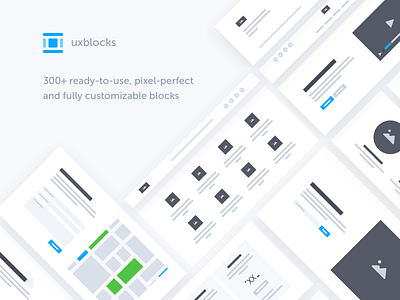 uxblocks clean minimal prototype ui ux web wireframe