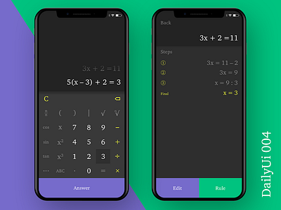 Calculator Daily Ui #004 004 calculator dailyui numbers ui