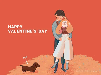 Happy Valentine's Day illustrations valentines day