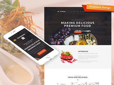 European Restaurant Premium Website Design design for website mobile website design web design website design website template