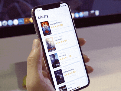 TV Series Agent App Animation animation app apple application concept device ios iphone iphone x iphonex ui ux