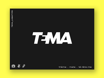 Magazine-TEMA_Logotype counter form culture logo logotype magazine