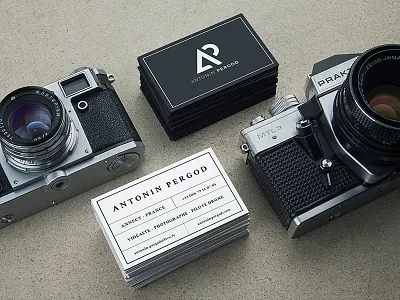 Antonin Pergod - Stationery business card camera filmmaker identity logo logotype nature outdoors photo photographer stationery vintage