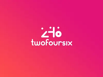 246 Project flat gradient logo logotype side project ui ux