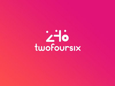 246 Project flat gradient logo logotype side project ui ux