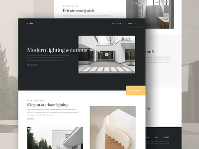 Modern Lights architecture bekkers clean home landing minimal