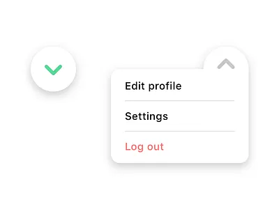 Daily UI 027 — Dropdown app clean daily ui daily ui 027 dropdown menu minimal settings simple ui ux