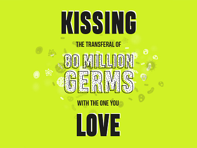 Lunch Time Briefs - 3 kissing love neon typography valentines vector