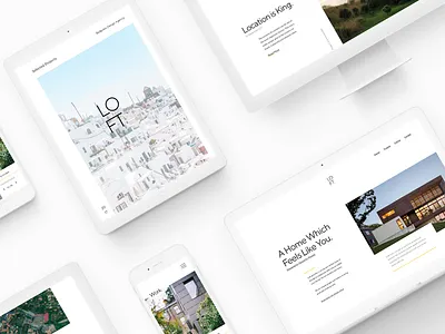 Loft - Case Study brand branding clean design minimal minimalism typography ui ux web white