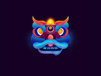 lion animal color eyes face lion tooth year