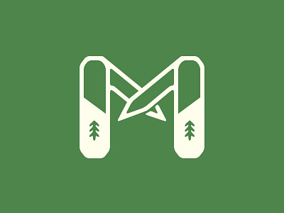 M knife design design graphic knife logo minnesota pocket tree