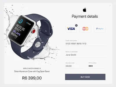 Apple Credit Card Checkout apple credit card dailyui design payment user interface web