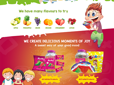 Ufoodsindia Candy candy website fresh design website design