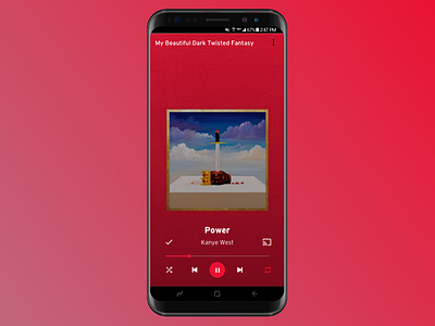 Daily UI (9/100): Music Player dailyui