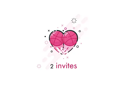 2 invites! 2 dribbble heart invites