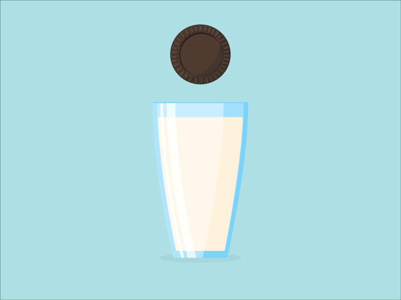 Cookie dunk animation cookie gif milk