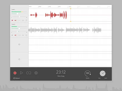 This process called recording... app create experiment grey ipad music process record white