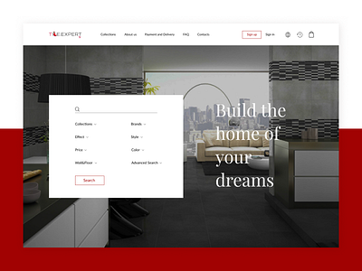 Tile.Expert - conception conseption scetch ui ux webpage