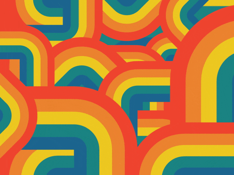 Hello hello motion graphics rainbow