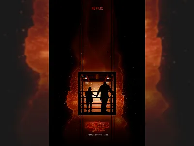 "Chapter 9 : The Gate" - Stranger Things 2 demodog demogorgon eleven fan art illustration mindflayer poster poster art stranger stranger things things