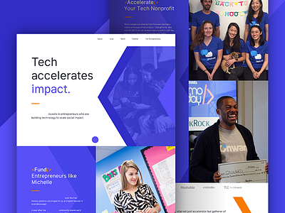 Non Profit Org - Landing Page WIP blue landing landingpage non profit nonprofit ui ux wip