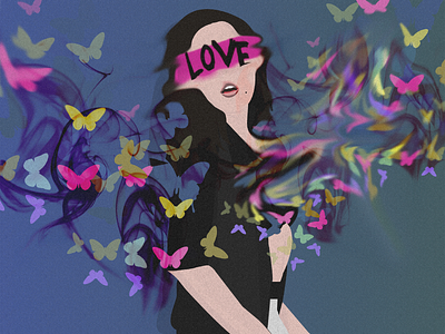 First Shot abstract character color daily design fashion girl illustration love vector