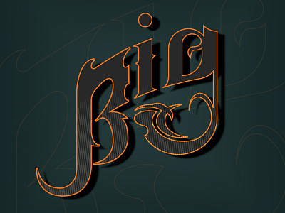 Big adobe calligraphy digital design digital designer graphic design graphic designer illustration illustrator medieval typography