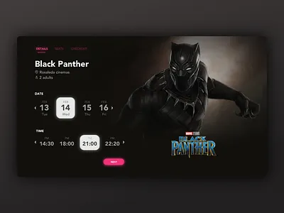Daily UI Challenge #025 TV App appletv challenge cinema movie ticket tv