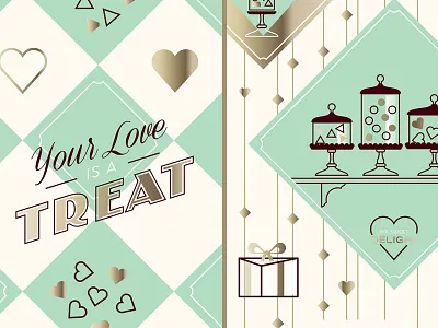 Valentine Chocolate II chocolate design heart illustration script type typography valentine valentines day