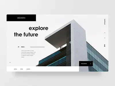 Architecture photography architecture layout minimal photos ui user interface web design