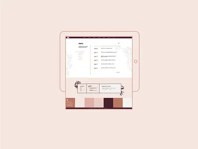 Press Page blog branding hand lettering identity illustration layout logo web website
