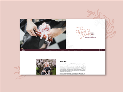 Home Page blog branding hand lettering identity illustration layout logo web website