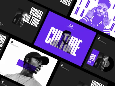 Urban Culture — Presentation Slides design lifestyle minimal presentation purple slides type typo typography urban