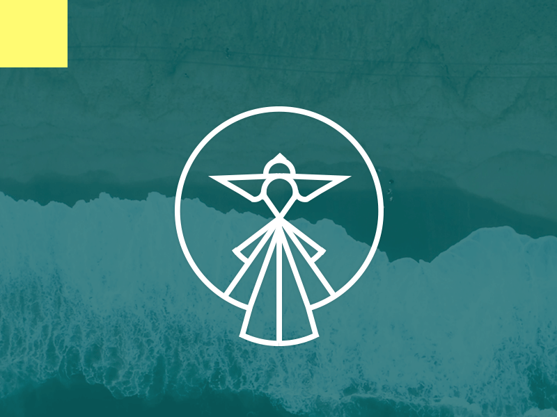 Scrapped Fantail Logos bird identity logo vector