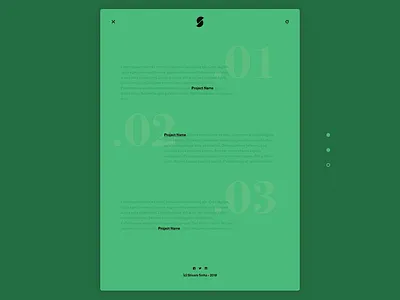 Text Based Portfolio Experiment - Menu Interaction clean experiment minimal overlay portfolio text ui ux website