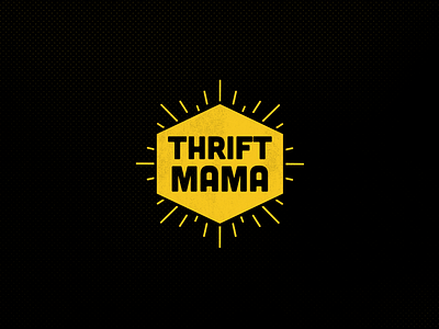 Thrift Mama badge brand branding clothing identity type logo logo design thrift mama vintage