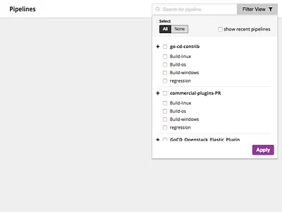 Filter view dropdown dropdown filters