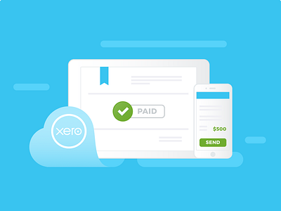 Xero banner crazydomains figma finance icon illustration xero