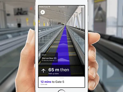 Augmented Reality for indoor maps airport augmented reality direction experiment indoor map virtual