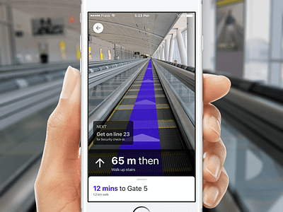 Augmented Reality for indoor maps airport augmented reality direction experiment indoor map virtual