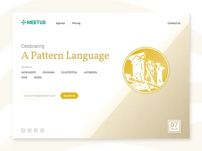 Daily UI #003 - Landing Page architecture dailyui landing page ui ux web