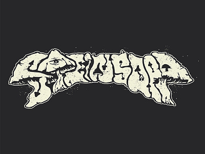 Steinsopp band logo 2017 band doom grunge logo mushrooms psychedelic space stoner