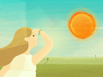 Staring at the sun 2d animation 3d animation animation blender cel animation characters classic animation clean energy fab design house solar energy texture