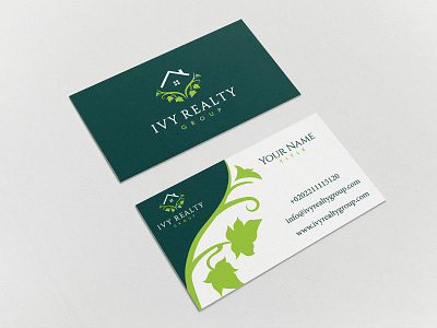 Ivy Realty estate house ivy logo real