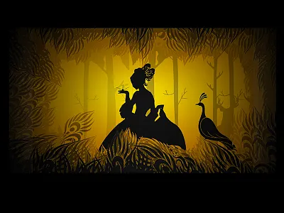 Paper Art light and shade window design