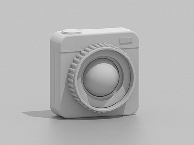 Photo Icon cg cgi clay color icon maxon3d photo redshift3d render