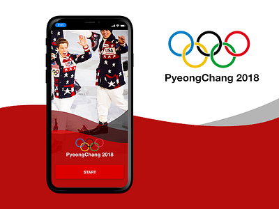 Winter Olympics App 2d adobexd app dailyui illustrator iphone photoshop ui uiux ux web adobe