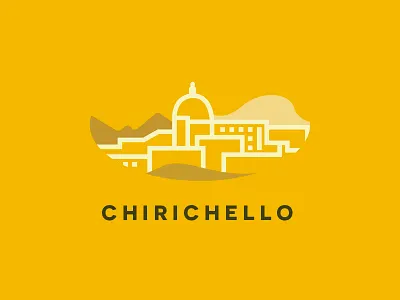 Chirichello Logo andrea brand chirichello city identity italy lineart logo path vaduva yellow
