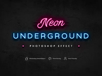 Neon Underground PS Effect download effects neon neon effect neon sign pixelbuddha psd sign