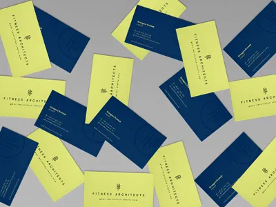 FITNESS ARCHITECTS business cards business cards